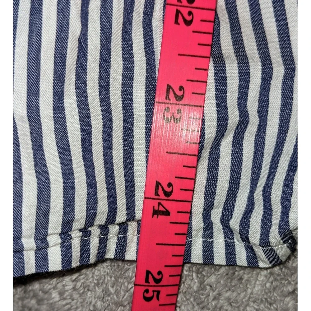 Old Navy‎ Striped Peplum Top Square Neck Puff Sleeve Blouse 4X NWOT